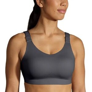 Brooks Charcoal Sports Bra